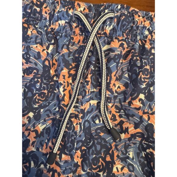 Peter Millar Men's Blue Turtle Tide Graphic Print 8" Swim Trunks Drawstring XL - Picture 12 of 15